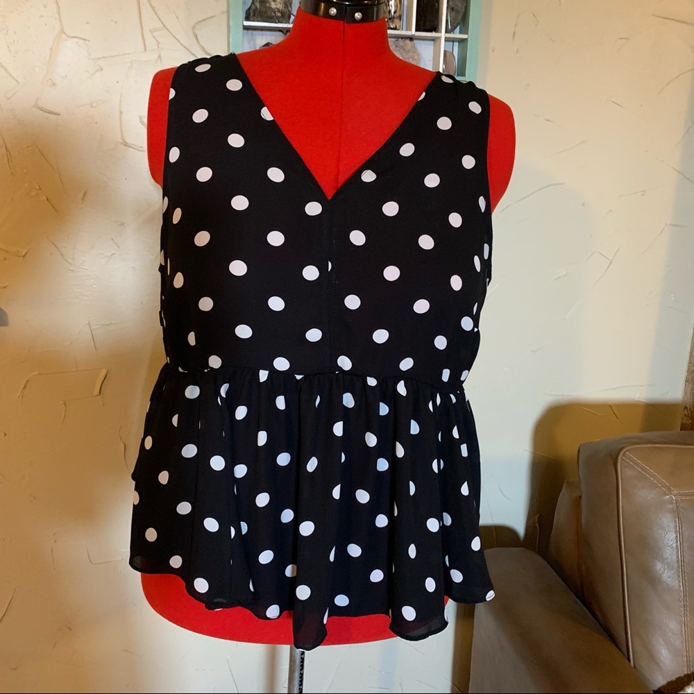 Polka Dot Sleeveless Torrid Top